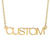 Straight Letter Custom Name Necklace