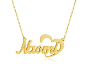 Naomi Heart Name Necklace